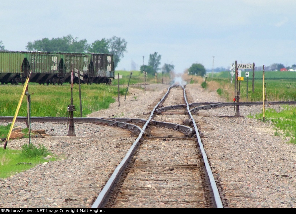 Ex-NP Casselton/Mayville line. 